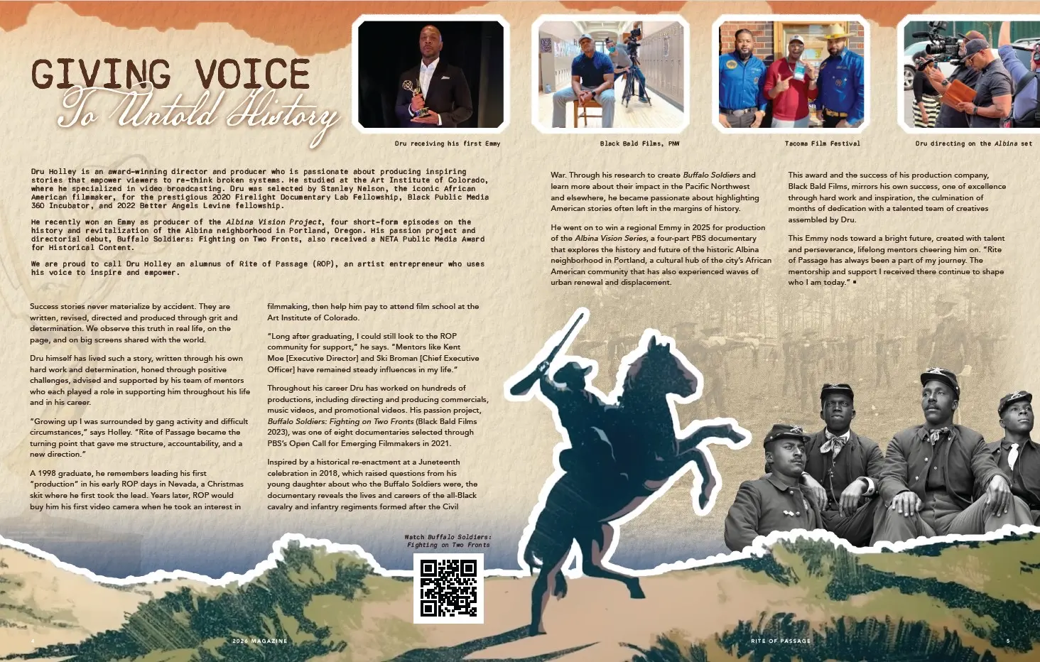 Giving Voice to Untold History magazine feature